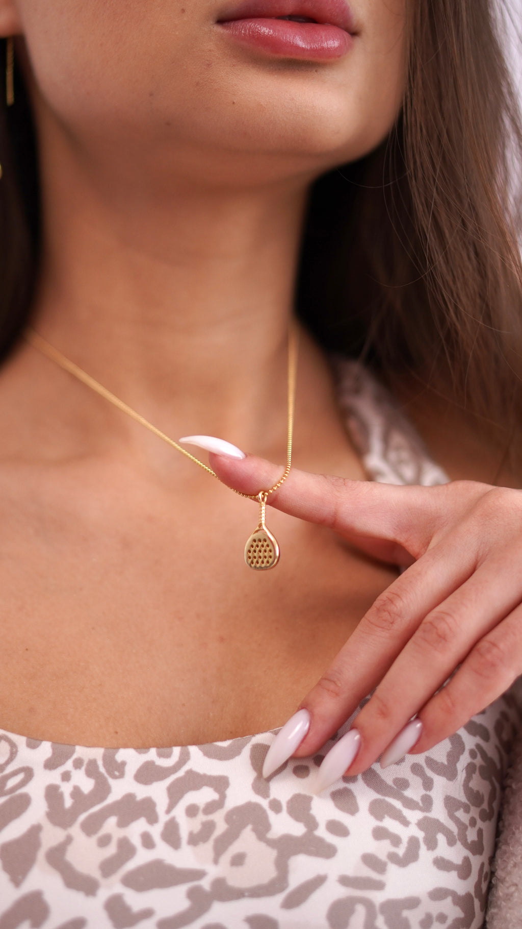 Big Padel Necklace in Sterling Silver