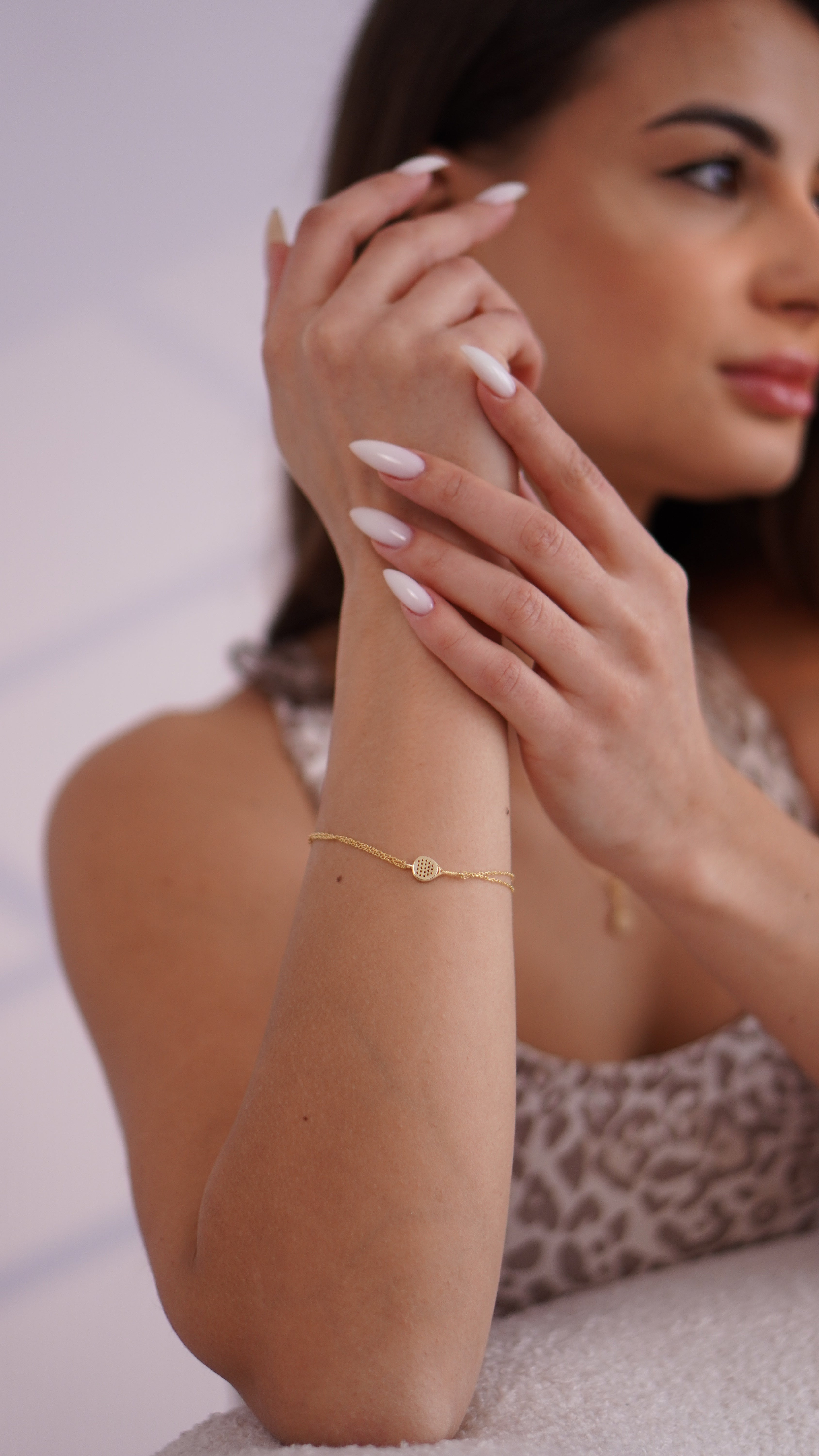 Padel Bracelet in 14K Gold