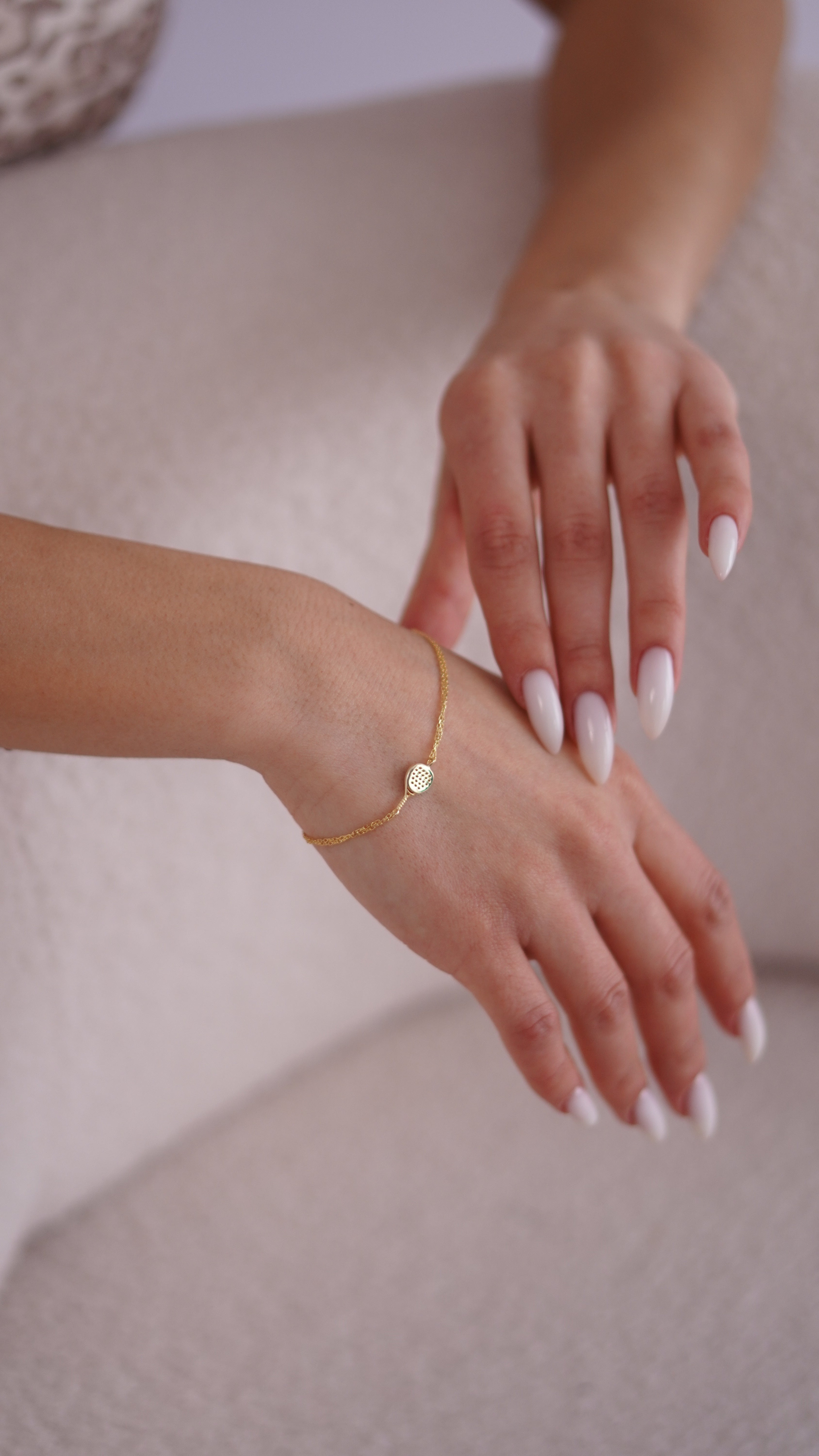 Padel Bracelet in 14K Gold