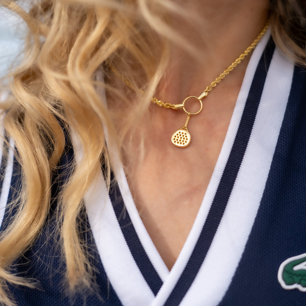 Bold Padel Necklace Rope Chain in Sterling Silver