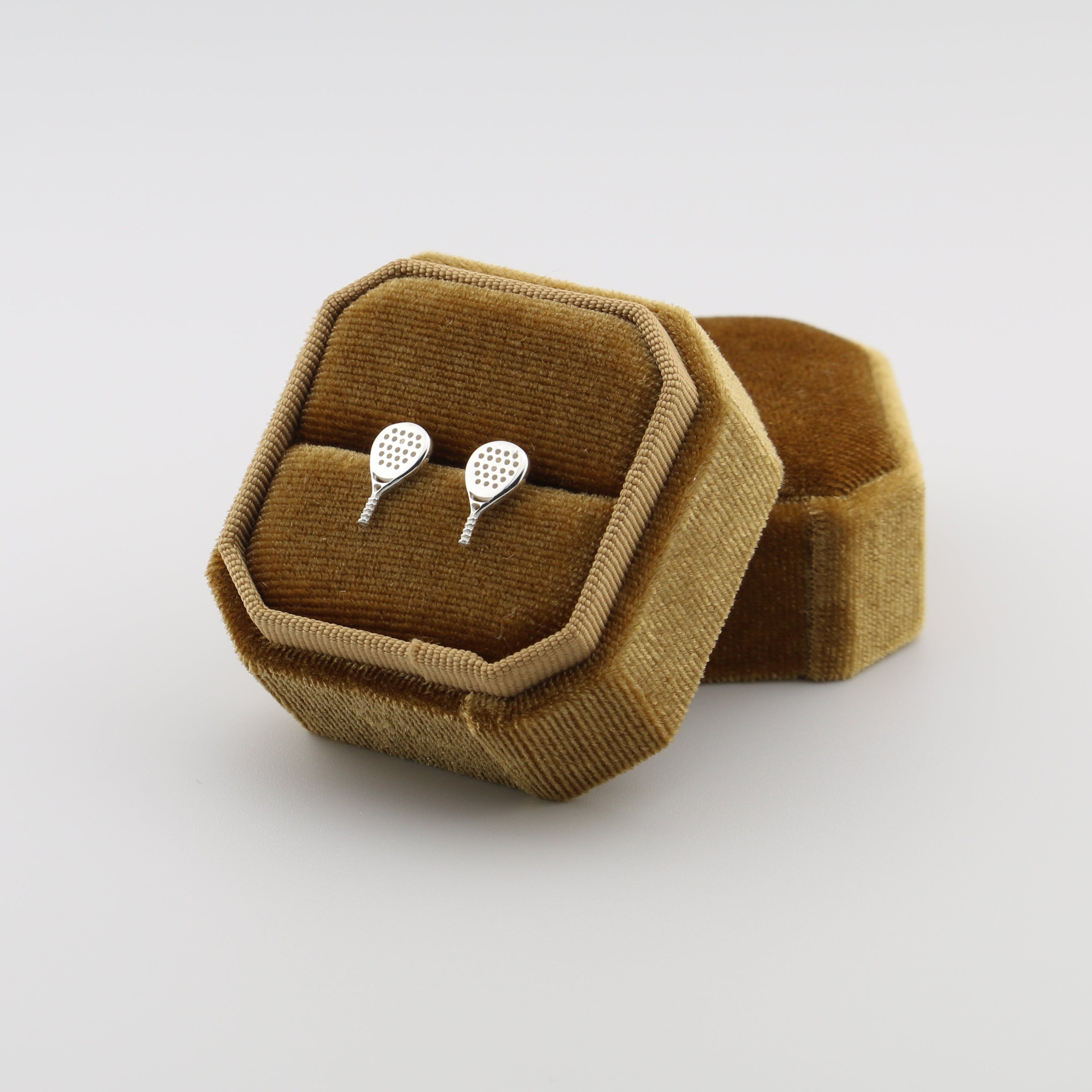 Padel Stud Earrings in Sterling Silver